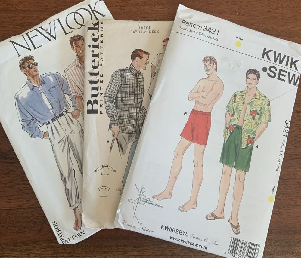 Men’s Vintage Shirt Pattern New Look 6352